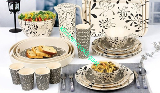 Servicio de mesa de bambú reutilizable libre Batiria anti frágil no- durable del formaldehído