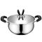 Sistemas caseros del Cookware del acero inoxidable de la cocina con la tapa de cristal clara moderada