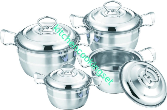 Cocina superficial de pulido que cocina el diseño elegante color plata determinado inoxidable